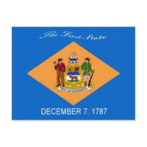 Delaware Flag Postcard