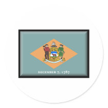 Delaware Flag stickers by jacinto888 Delaware Flag stickers