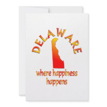 DELAWARE Happiness Invitations