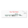 Delaware Memorial Bridge: 3D Model: Bumper Sticker