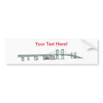 Delaware Memorial Bridge: 3D Model: bumper stickers