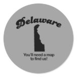 Delaware Motto - Youll need a map to find us