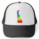 delaware pride. striped. hats by chromatosis delaware pride. striped. hats