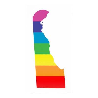 delaware pride. striped. poster by chromatosis