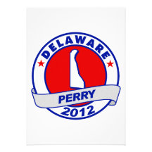 Delaware Rick Perry Personalized Invitation