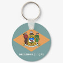 Delaware State Flag keychains by 1791dotus Delaware State Flag keychains