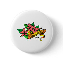 Delaware State Flower buttons by GeographyTees Delaware State Flower buttons