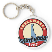 Delaware Statehood Gifts and Tees Keychain