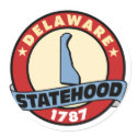 Delaware Statehood Gifts and Tees stickers by GeographyTees Delaware Statehood Gifts and Tees stickers