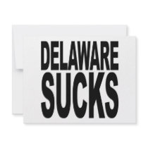 Delaware Sucks Custom Invitations