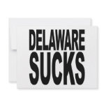 Delaware Sucks Custom Invitations