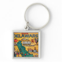 Delaware the Diamond State Keychain