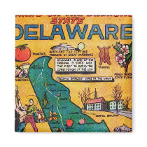 Delaware the Diamond State Refrigerator Magnet