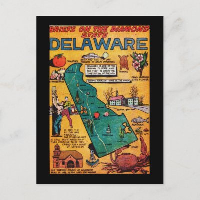 Delaware the Diamond State Post Card