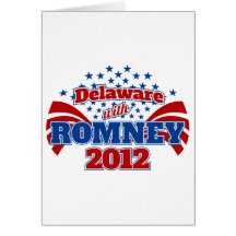 Delaware with Romney 2012 Greeting Cards