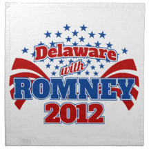 Delaware with Romney 2012 Napkins