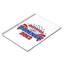 Delaware with Romney 2012 Spiral Notebook