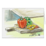 Delectable bellpeppers greeting cards