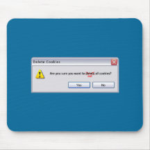 Delete Cookies Mouse Pads