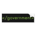 Delete Government! bumper stickers by Libertymaniacs Delete Government! bumper stickers