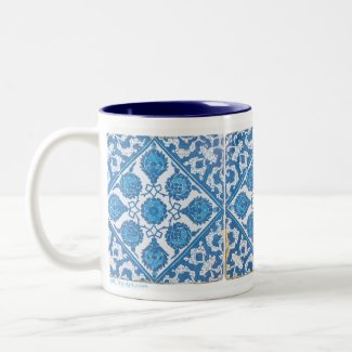 Delft Blue and White Cornflower Coffee Mug mug