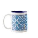 Delft Blue and White Cornflower Coffee Mug by AngelCityArt Delft Blue and White Cornflower Coffee Mug