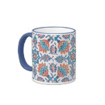 Delft Blue Red Pattern Art Coffee Mug