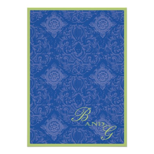 Delft Blue Toile Quatrefoil - Bridal Shower Invite