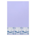 Delft Sailboat Tile Art Stationery stationery