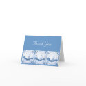 Delft Sailboat Vintage Art Thank You Card card