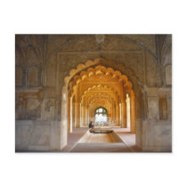 delhi fort red archways postcards