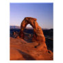 Delicate Arch at Sunset with snow covered La