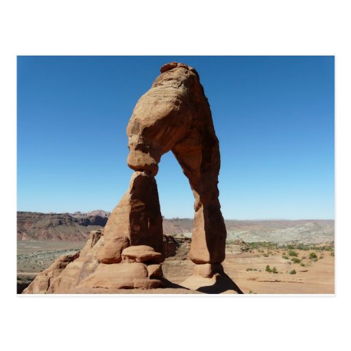 delicate arch side view postcard