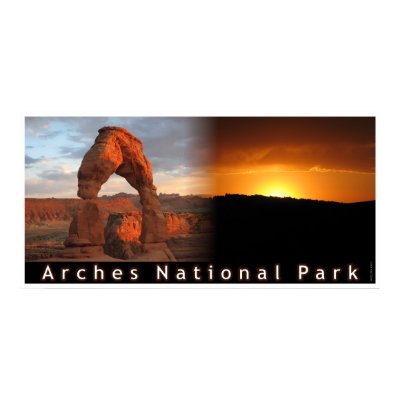Delicate Arch Sunset Combo Print by pcarver