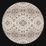 Delicate Beaded Chain Round Sticker