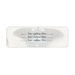 Delicate Black butterfly Return Address Label