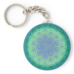 Delicate Blue Green Frosted Window Key Chain keychains