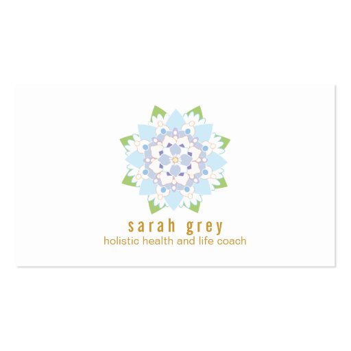 Delicate Blue Lotus Flower  Business Card