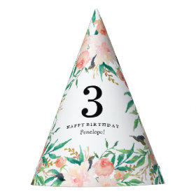 Delicate Bouquet Birthday Party Hat