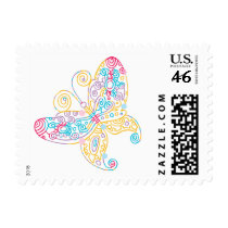 Delicate Butterfly Postage postage