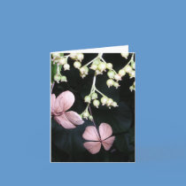 Delicate floral notecard