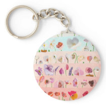 Delicate Flowers keychains