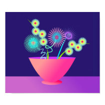 Delicate flowers poster posters