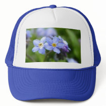 Delicate Forget Me Not Flowers Mesh Hats