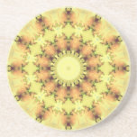 Delicate Fractal Kaleidoscope Beverage Coasters
