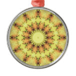 Delicate Fractal Kaleidoscope Christmas Tree Ornament