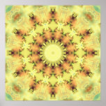 Delicate Fractal Kaleidoscope Print