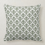 Delicate Green Damask Pillows
