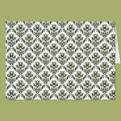 Delicate Green Damask Greeting Cards Zazzle_card Delicate Green Damask Greeting Cards Zazzle_card