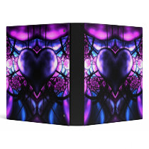 Delicate Heart of Scorpio 3 Ring Binders